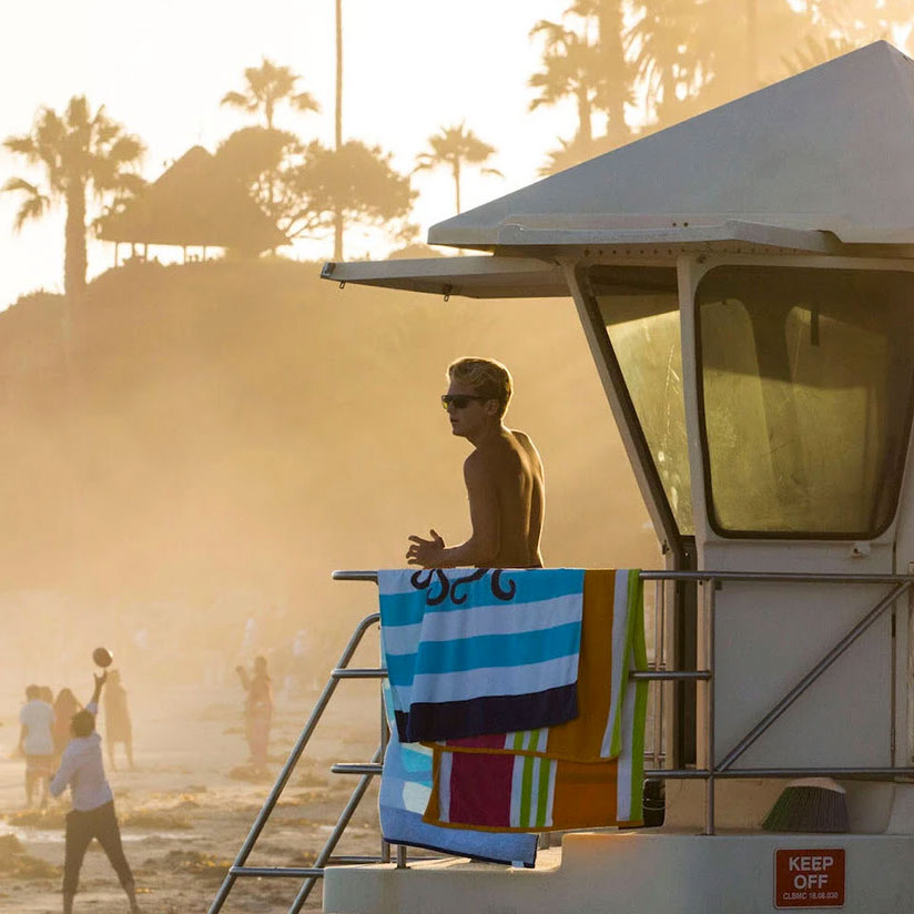 Lifeguard on his Tower