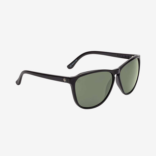 Electric Men's and Women's Sunglasses - Encelia - Gloss Black / Grey Polarized - Oversized Cat Eye Sunglasses