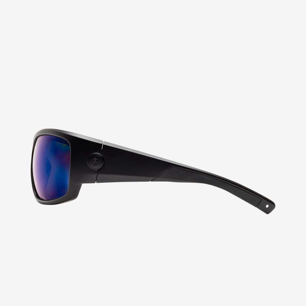 Electric Men's and Women's Sunglasses - Mahi - Matte Black / Blue Polarized Pro - Polarized Wrap Around Sport Sunglasses
